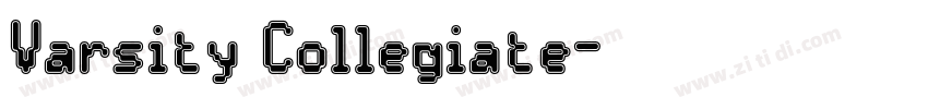 Varsity Collegiate字体转换